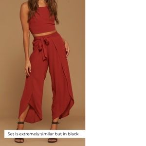 Blue Blush from 12th Tribe black two piece set